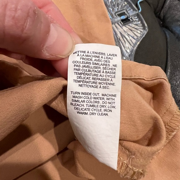 Garage Versatile Layering Camel/Tan Dress Overalls with Pockets Size S - Picture 8 of 11